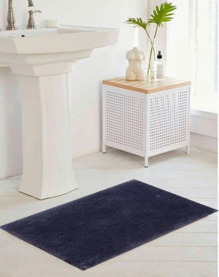 riviera Polyester Bathroom Mat(Navy, Large)