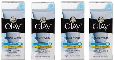 OLAY Natural white Instant Fairness Cream with UV Protection 40g Each (pack of 4)(160 g)