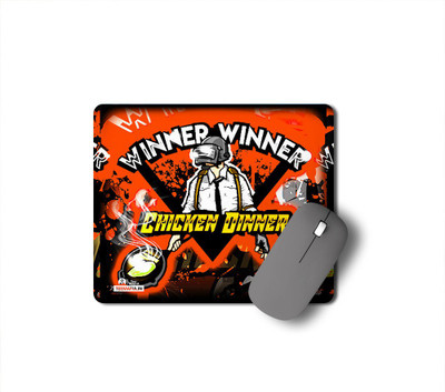 Tee Mafia Winner Winner Chicken Dinner Gaming Mouse Pad Non Slip Base Mousepad(Multicolor)