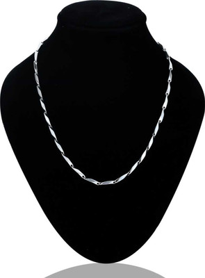 JIPPA Necklace Chain Silver Plated Metal Chain