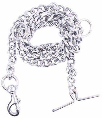 PAWS INTERNATIONAL Heavy Dog Chain with Heavy Hook (L-60in) Dog Weight Up-to 8 Kg (Chain No -10) Dog Leash(Medium, Silver)