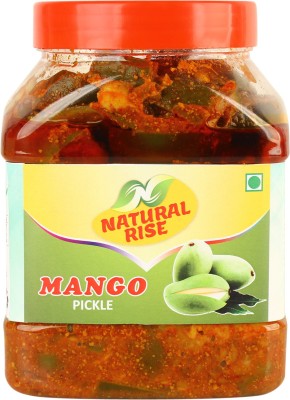 Natural Rise Premium Quality Handmade Homemade Made with Natural Ingredients Pure Organic Mango Pickle Aam Ka Achar (1 Kg) Mango Pickle(1 kg)