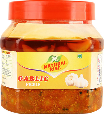 Natural Rise Best Quality Pure Homemade Ghar Ka Bana Garlic Pickle Lehsun Ka Achar (500g) Garlic Pickle(500 g)