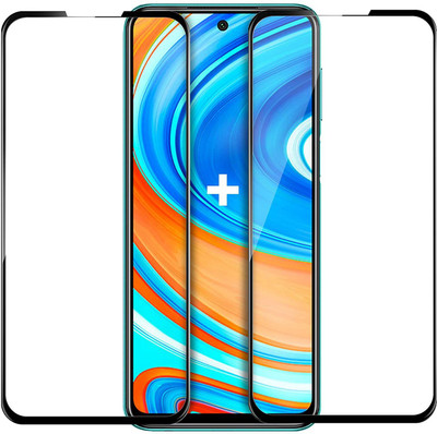 R-TECH Edge To Edge Tempered Glass for Poco M2 Pro(Pack of 2)