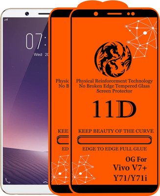11D Edge To Edge Tempered Glass for VIVO Y71(Pack of 2)