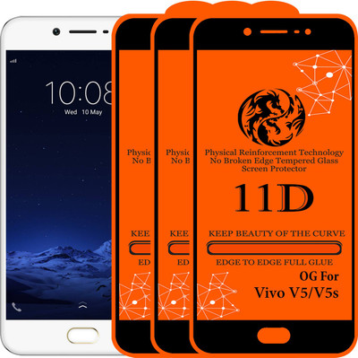 11D Edge To Edge Tempered Glass for VIVO V5S(Pack of 3)