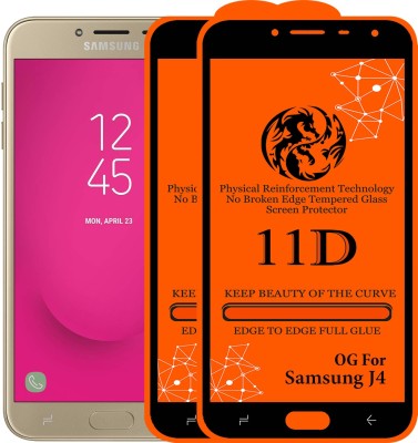 11D Edge To Edge Tempered Glass for Samsung Galaxy J4(Pack of 2)
