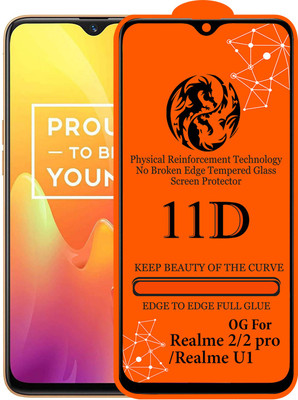 11D Edge To Edge Tempered Glass for Realme 2 Pro(Pack of 1)