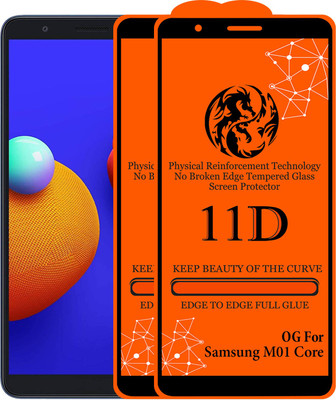 Strivex Edge To Edge Tempered Glass for Samsung Galaxy Mo1 Core(Pack of 2)