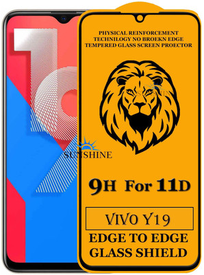 SUNSHINE Edge To Edge Tempered Glass for Vivo Y19(Pack of 1)