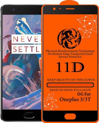 11D Edge To Edge Tempered Glass for OnePlus 3T(Pack of 1)