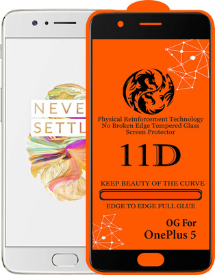 11D Edge To Edge Tempered Glass for OnePlus 5(Pack of 1)