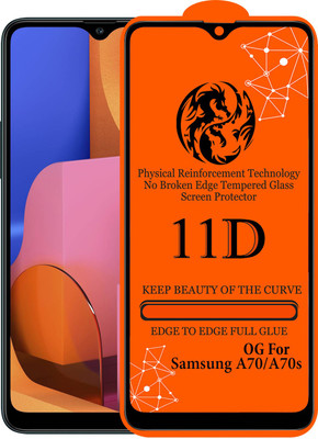 11D Edge To Edge Tempered Glass for Samsung Galaxy A70(Pack of 1)