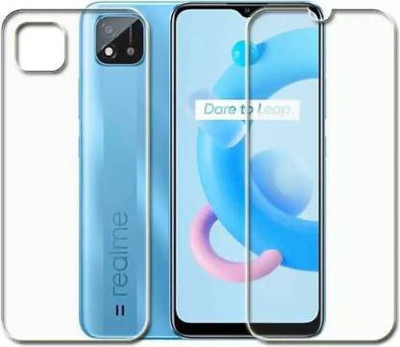 TevarSmart Front and Back Tempered Glass for Oppo Realme C20(Pack of 2)