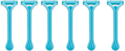 Nyamah sales Shaving Razor Travel Body Hair Removal Use and Throw Razor for Leg , Hand, Underarms and Bikini Multicolor(Pack of 6)
