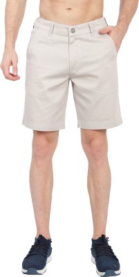 TAHVO Solid Men Beige Chino Shorts