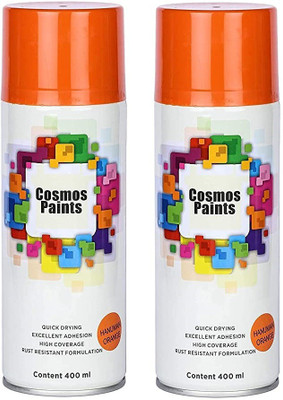 Cosmos Paints Orange Spray Paint 400 ml(Pack of 2)