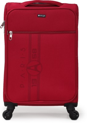 Verage Paris 55 Cms Red Cabin/Carry-On Trolley 4 Wheels Soft Suitcase Spinner Luggage, Small Cabin Luggage - 20 inch