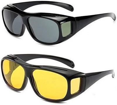 Uniqon Wrap-around, Sports Sunglasses(For Men & Women, Multicolor)