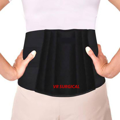VR SURGICAL Lumber Sacral Support Belt back pain relief for Men & Women Back / Lumbar Support(Black)
