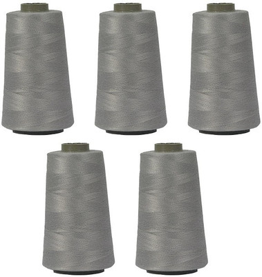 KACHVI Light Grey Thread(3000 m Pack of5)
