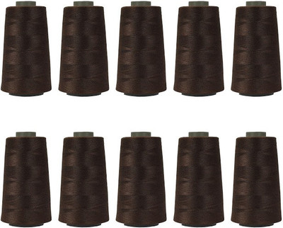 KACHVI Brown Thread(3000 m Pack of10)