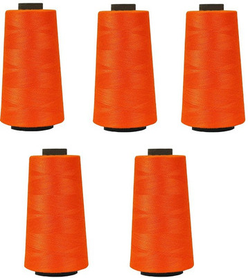KACHVI Orange Thread(3000 m Pack of5)