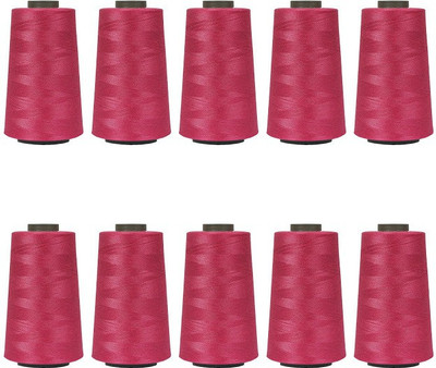 KACHVI Dark Pink Thread(3000 m Pack of10)