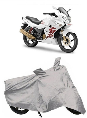 BIKECOVER Two Wheeler Cover for Hero(CD Dawn, Silver)