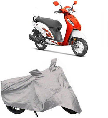 BIKECOVER Two Wheeler Cover for Yamaha(Alpha, Silver)