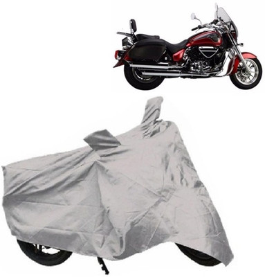 BIKECOVER Two Wheeler Cover for Royal Enfield(Twin spark, Silver)