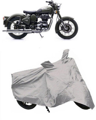 BIKECOVER Two Wheeler Cover for Bajaj(CT100, Silver)