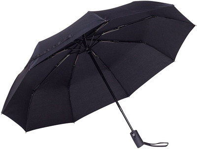 compro 2 fold Auto Open ,Sun Umbrella, Rain Umbrella(Black)