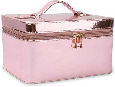 NFI essentials Makeup Bag Cosmetic Box Jewelry Bridal Box Make up Box Trousseau Box Vanity Beauty Case Organizer for Wedding Makeup Big Box For Bride Vantiy Case, Jewellry Box, Makeup Storage Vanity Box