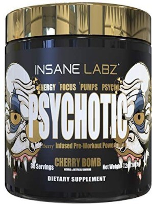 insane labz PSYCHOTIC GOLD CHERRY BOMB FLAVOUR | EXTREME PRE WORKOUT FOR ENERGY & PUMP(203.4 g)