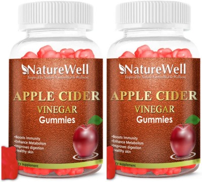 Naturewell Apple Cider Vinegar with mother Gummy Jelly Pro(PK 2)(2 x 30 No)