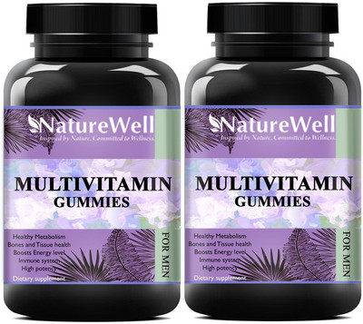 Naturewell Multivitamin Gummies for Men & with Prebiotics Ultra(PK 2)(2 x 30 No)