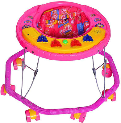 STEELOART Activity Walker With Parent Rod(Pink)