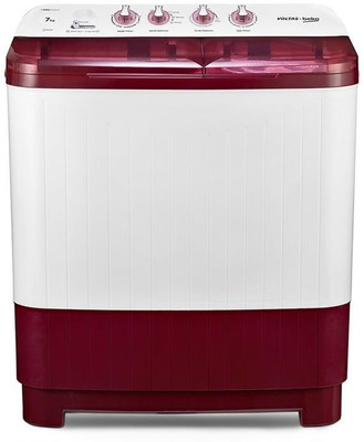 Voltas Beko 7 kg Semi Automatic Top Load Red, White