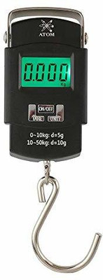 Buyer Choice Hanging Weight Machine Portable Digital Weighing Scale For Luggage, Suitcase Bag Weighing Scale(Digital LED Screen with Heavy Hook Weighing capacity of 50Kg,Black)