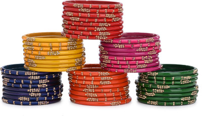 AFAST Metal Bangle Set(Pack of 10)