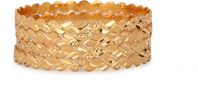 Somil Glass Beads, Crystal Bangle(Pack of 4)