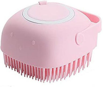 Theme Silicone Soft Bath Body Brush with Shampoo Dispenser Scrubber use in Shower