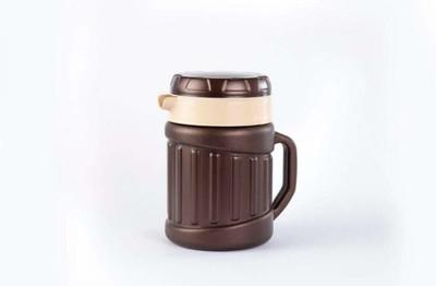 JohnMacc Unbreakable Thermos 800 ML Insulated Flask with Stainless Steel Inner 800 ml Flask(Pack of 1, Brown, Steel)