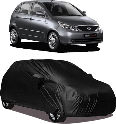 STARIE Car Cover For Tata Vista (With Mirror Pockets)(Black, For 2020, 2019, 2017, 2018, 2016 Models)
