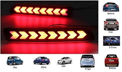 CARMART BREZZA_MATRIX Car Reflector Light(Red)