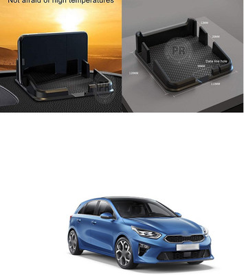 PRTEK Car Multi-functional Dashboard Carrying Organizer Storage Mat Compatible A7 Dashboard Panel