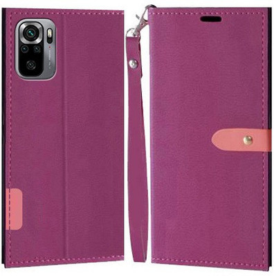 YAYAVAR Flip Cover for Redmi Note 10, Redmi Note 10S, Redmi Note 11SE(Pink, Grip Case, Pack of: 1)