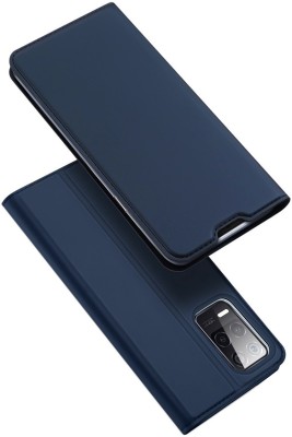 Dux Ducis Flip Cover for Realme 8 5G II Realme 8 6.5inch(Blue, Shock Proof)
