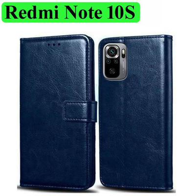Wynhard Flip Cover for Redmi Note 10, Redmi Note 10S, Redmi Note 11SE(Blue, Grip Case, Pack of: 1)